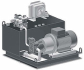Насос непогружной, установка горизонтальная рядом с баком